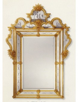 Miroirs vénitiens de Murano de fabrication artisanale